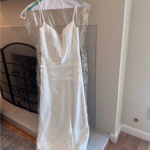 Jenny Yoo Cream Midi Dress